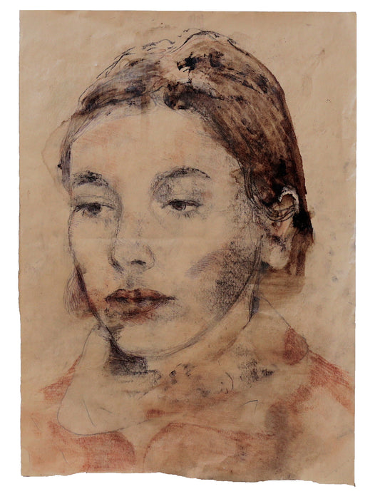 February 20, 2025, as a painted figure (preparatory study) | Domenico Grenci