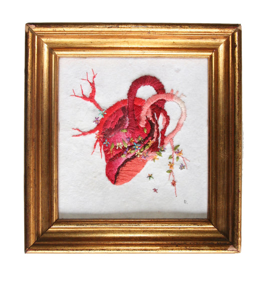 Embroidery Heart Emorraggia di Fiori #06 - Drunkenrabbit