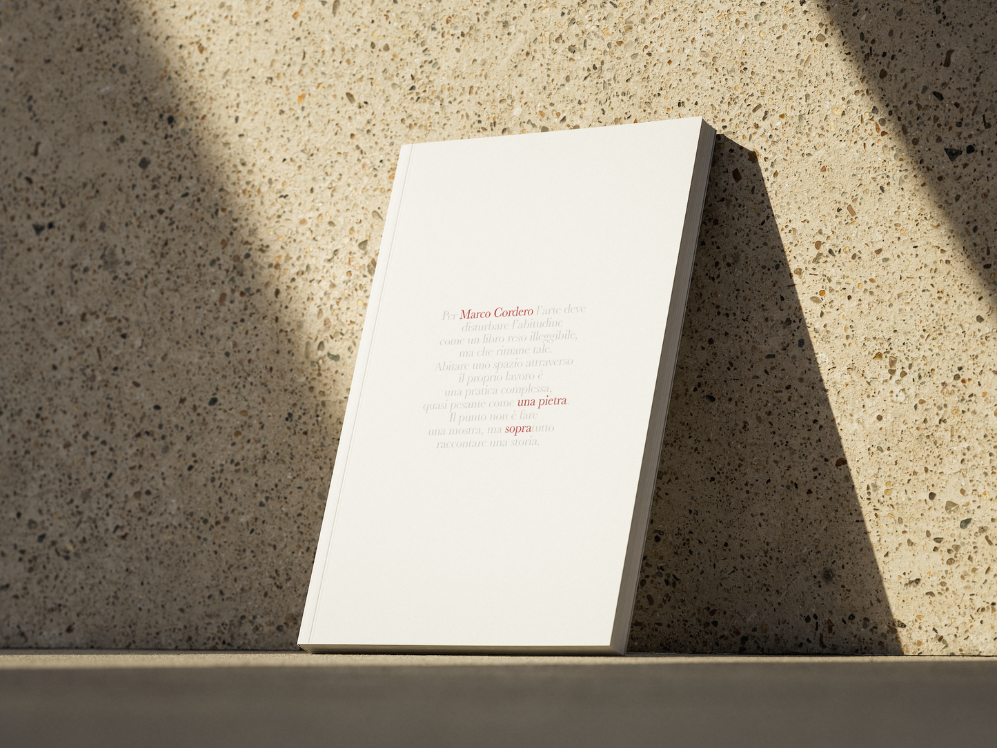 MARCO CORDERO | una pietra sopra