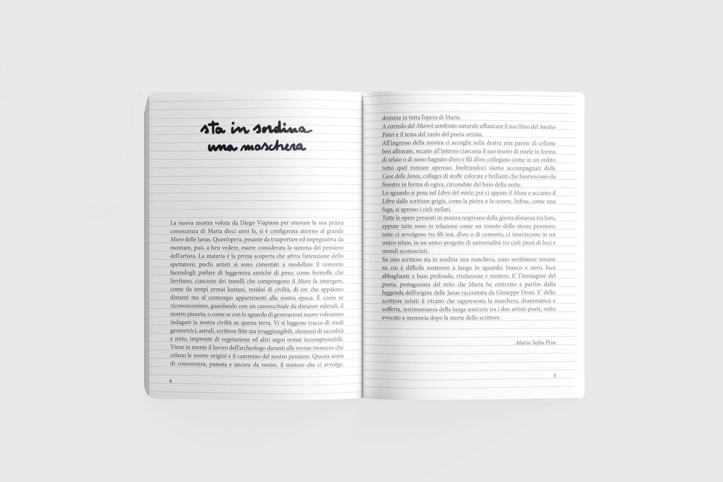 MARIA LAI |  SUL FILO DELL'INFINITO