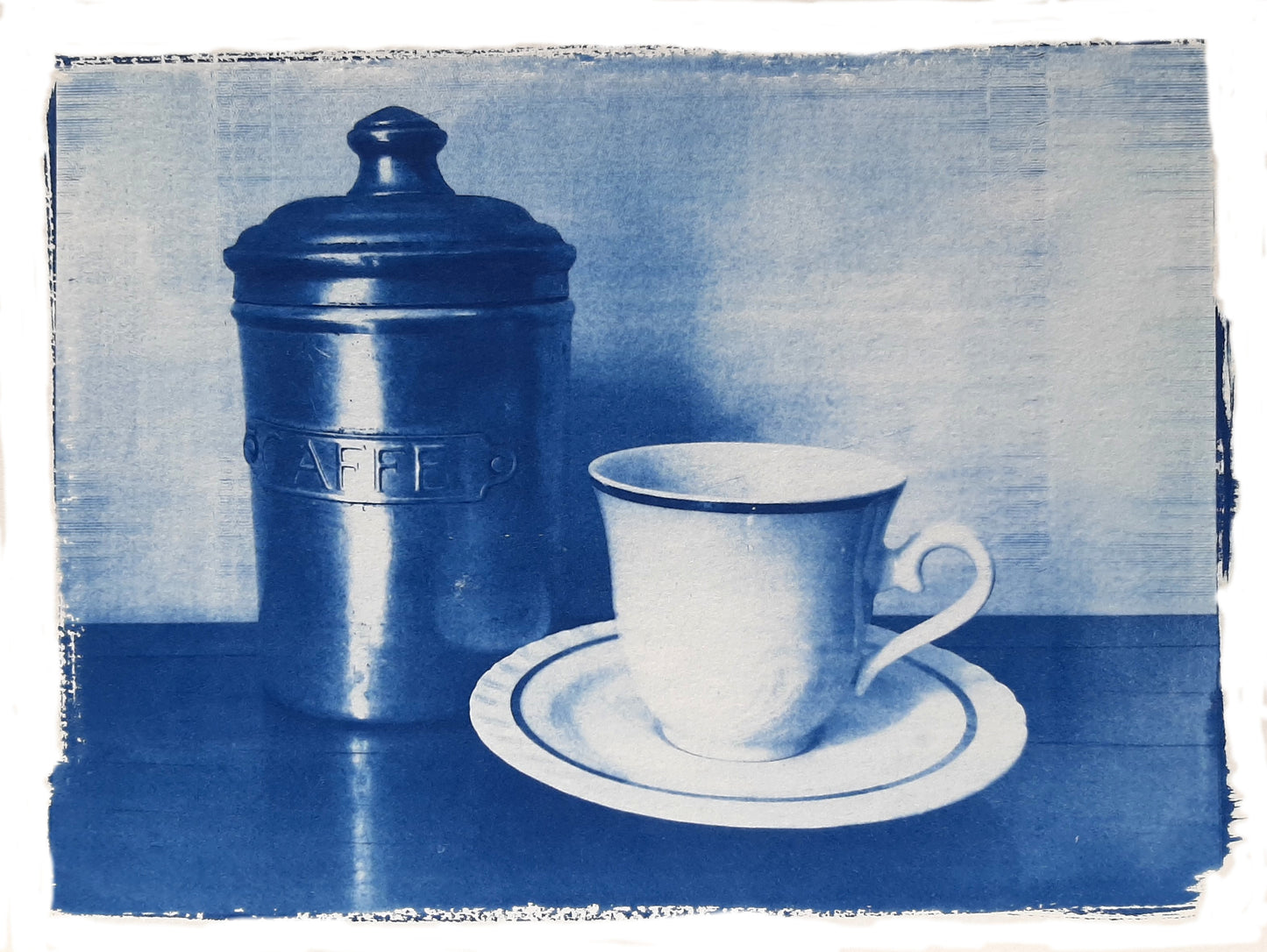 Nelle camere blu | Barattolo di latta e tazzina - Laura di Fazio 