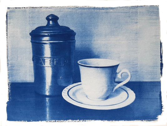 Nelle camere blu | Barattolo di latta e tazzina - Laura di Fazio 